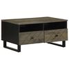 vidaXL sofabord 80x54x40 cm massivt mangotr&aelig; sort