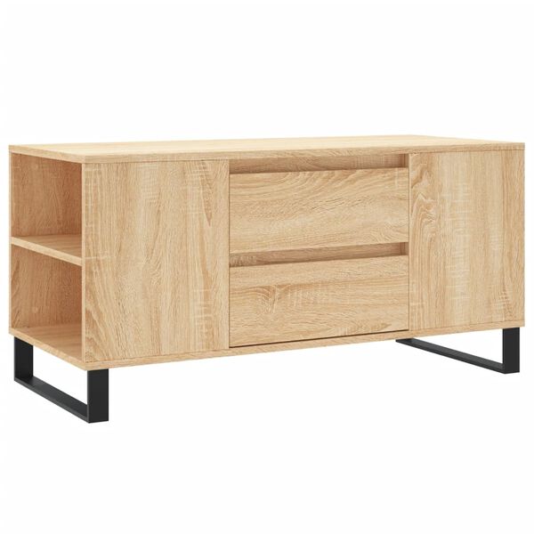 vidaXL sofabord 102x44,5x50 cm konstrueret tr&aelig; sonoma-eg