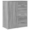 vidaXL sk&aelig;nk 60x31x70 cm konstrueret tr&aelig; gr&aring; sonoma-eg