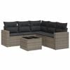 vidaXL sofas&aelig;t til haven 6 dele med hynder polyrattan gr&aring;