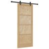 vidaXL Skyded&oslash;r ORKDAL 86 x 211 cm Massivt fyrretr&aelig; Naturfarvet