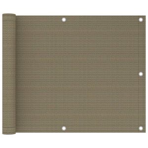 vidaXL altanafsk&aelig;rmning 75x300 cm HDPE gr&aring;brun
