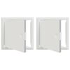 vidaXL Adgangspanel 2 stk. Hvid 23 x 23 x 3 cm St&aring;l