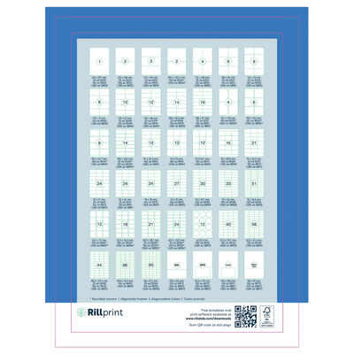 rillprint selvklæbende etiketter 105x148 mm 1000 ark hvid