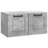 vidaXL V&aelig;gh&aelig;ngt TV-skab Betongr&aring; 59,5 x 31 x 30 cm Konstrueret tr&aelig;