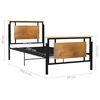 vidaXL sengestel 90x200 cm metal