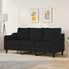vidaXL 3-personers sofa 180 cm stof sort