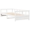 vidaXL daybed uden madras 80x200 cm massivt fyrretræ hvid