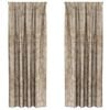 vidaXL Velour Gardiner 2 pcs champagnefarvet 260 x 140 cm Fl&oslash;jl