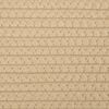 vidaXL vasketøjskurv Ø55x36 cm bomuld beige og hvid