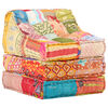 vidaXL modulpuf stof patchwork