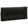 vidaXL Palle rygpude VIANEN 100% polyester Sort 120 x 40 x 12 cm