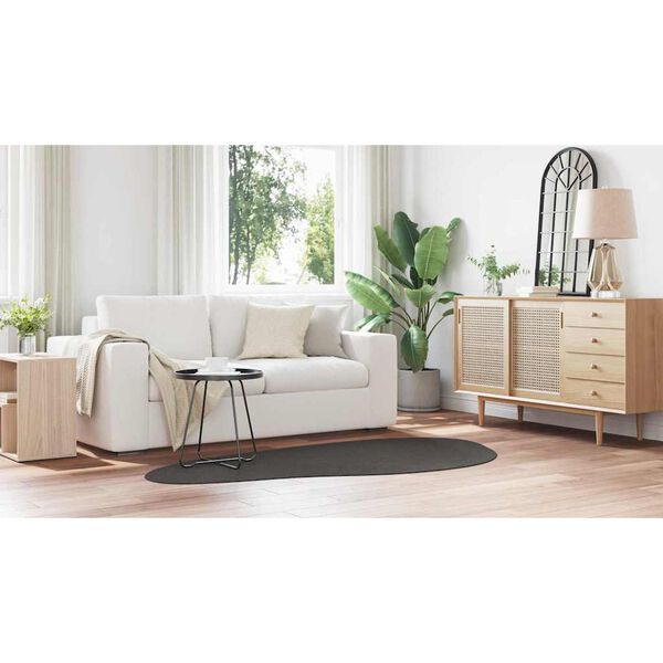 vidaXL Tæppe HUARTE Antracit 100 x 200 cm Polyester