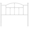 vidaXL sengegavl 107 cm metal hvid