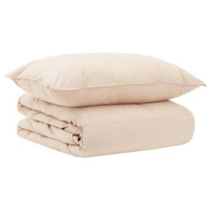 vidaXL Dynebetr&aelig;k S&aelig;t 2 stk. 135 x 200 cm Sommer 850 gsm Beige