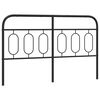 vidaXL udskiftningsgavl 150 cm metal sort