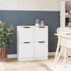 vidaXL sk&aelig;nke 2 stk. 30x30x70 cm konstrueret tr&aelig; hvid