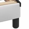 vidaXL sengeramme Dover 90x200 cm kunstl&aelig;der hvid og sort