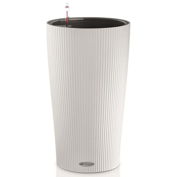 LECHUZA plantekrukke Cilindro color 32 ALL-IN-ONE hvid 13950