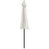 vidaXL balkonparasol med aluminumsstang sandfarvet 270 x 144 cm halv