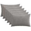 vidaXL Pudebetr&aelig;k 6 pcs HEERLEN Lysegr&aring; 50 x 80 cm cordfl&oslash;jl