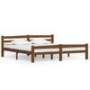 vidaXL sengeramme uden madras massivt fyrretr&aelig; 180x200 cm honningbrun