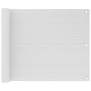 vidaXL altanafsk&aelig;rmning 75x300 cm HDPE hvid