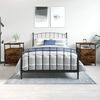 vidaXL sengeborde 2 stk. 44x45x60 cm konstrueret tr&aelig; r&oslash;get egetr&aelig;