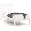 vidaXL sengeramme 90x200 cm massivt fyrretr&aelig; hvid