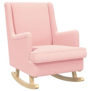 vidaXL Gyngestol Lyser&oslash;d 62 x 80 x 85 cm Boucl&eacute;