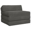 vidaXL Samlebar Sofa Seng M&oslash;rkegr&aring; 200 x 70 x 10 cm Fl&oslash;jl