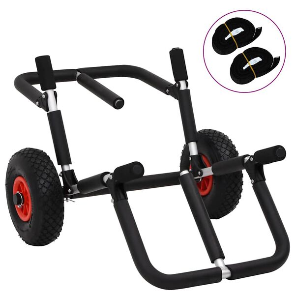 vidaXL SUP Trolley til 2 surfbr&aelig;tter 90 kg foldbar aluminium