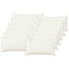 vidaXL Pudebetr&aelig;k 12 stk. HOUTEN Hvid 40 x 80 cm Faux Linned