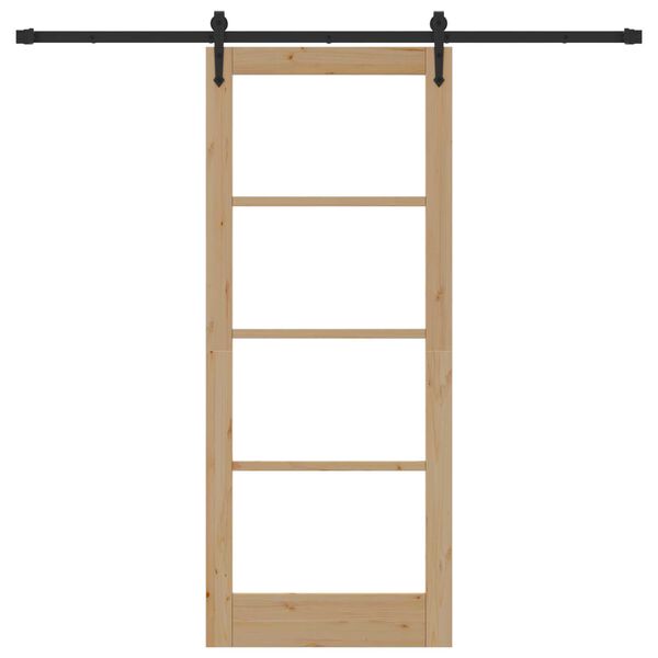 vidaXL Skyded&oslash;r ORKDAL Naturfarvet 83 x 202 cm