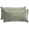 vidaXL Pudebetr&aelig;k 2 pcs HOUTEN Gr&oslash;n 40 x 80 cm Chenille Stof