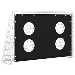 vidaXL fodboldm&aring;l til pr&aelig;cisionstr&aelig;ning 184x61x122 cm st&aring;l