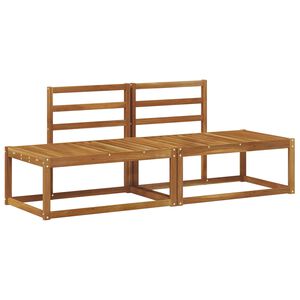 vidaXL Udend&oslash;rs Modulsofa 2 Stk Naturfarvet 182,5 x 63 x 73 cm