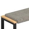 vidaXL B&aelig;nkpude Faux suedestof Lysegr&aring; Dybde 35 cm