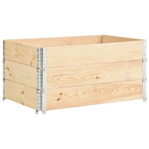 vidaXL palleramme 3 stk. 80x120 cm massivt fyrretr&aelig;
