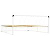 vidaXL sengestel 200 x 200 cm metal hvid
