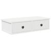 vidaXL v&aelig;ghylde med skuffer 60x28x15 cm konstrueret tr&aelig; hvid