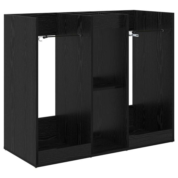 vidaXL Golf Skab Ensfarvet Sort eg 102 x 45 x 85,5 cm