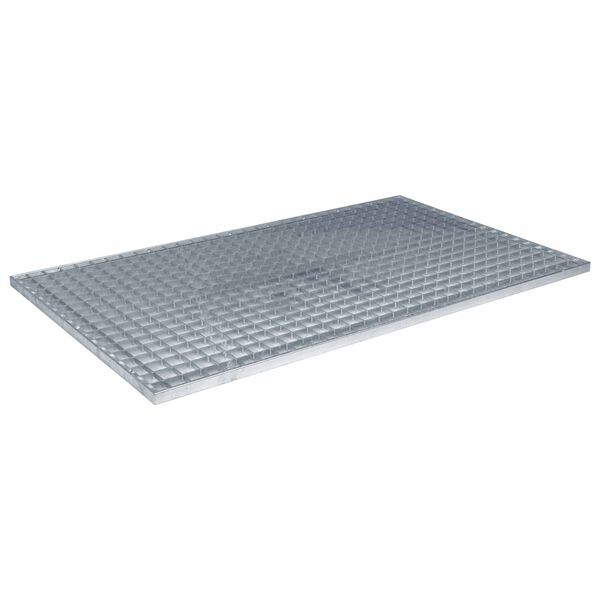 vidaXL Gitter S&oslash;lv 100 x 60 x 2 cm Hot-Dip Galvaniseret St&aring;l