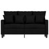 vidaXL 2-personers sofa 120 cm stof sort