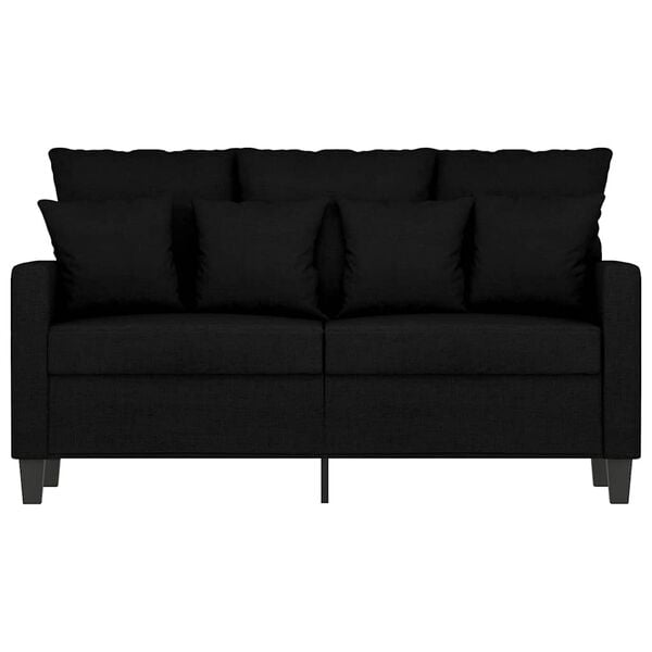 vidaXL 2-personers sofa 120 cm stof sort