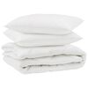 vidaXL Dyne med pude 3 stk. Hvid Mikrofiber