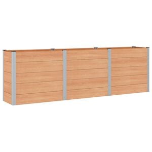 vidaXL H&oslash;jbed Brun 300 x 50 x 91 cm WPC og Aluminium