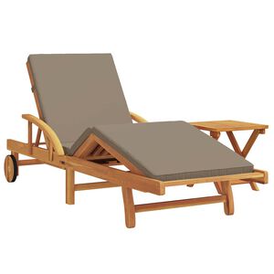 vidaXL Solstol 2 stk. Massivt Akacietr&aelig; Gr&aring;brun