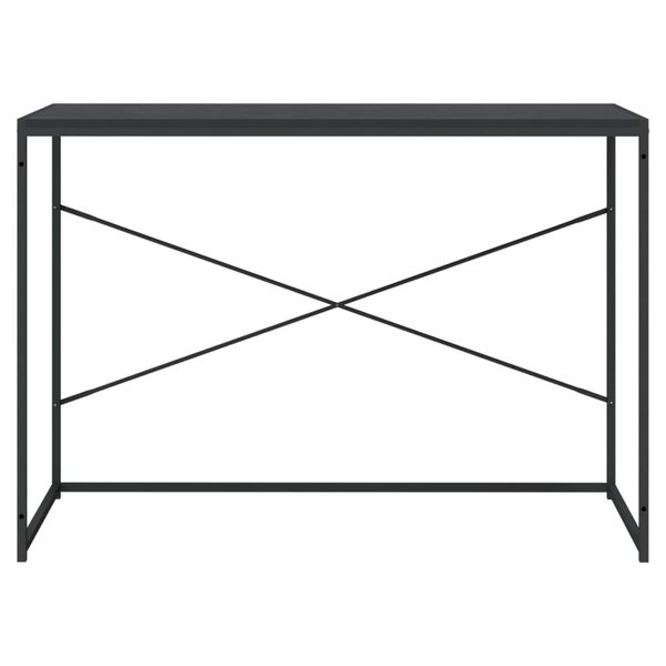 vidaXL computerbord 110x60x70 cm konstrueret tr&aelig; sort