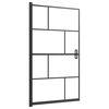 vidaXL bruseafsk&aelig;rmning 80x140 cm sikkerhedsglas sort